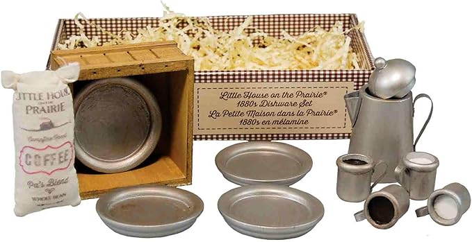 The Queen's Treasures 18 Inch Doll Kitchen Accessories, Little House on The Prairie 12 Piece 1880's Dishware Set