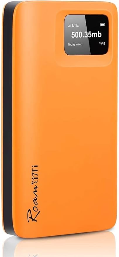 RoamWiFi 4G LTE Mobile Hotspot Router, Worldwide Portable High Speed Hotspot