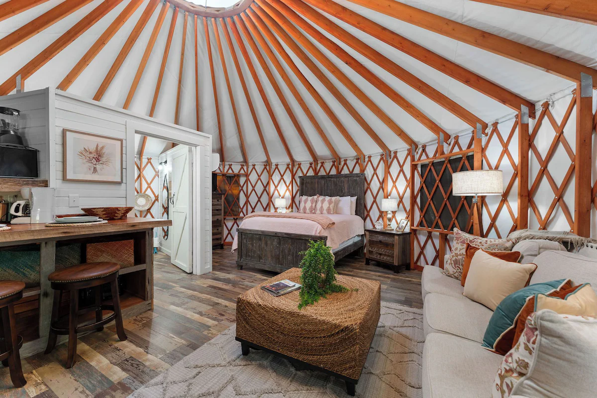 Yurt Hot Tub Buffalo River Creek