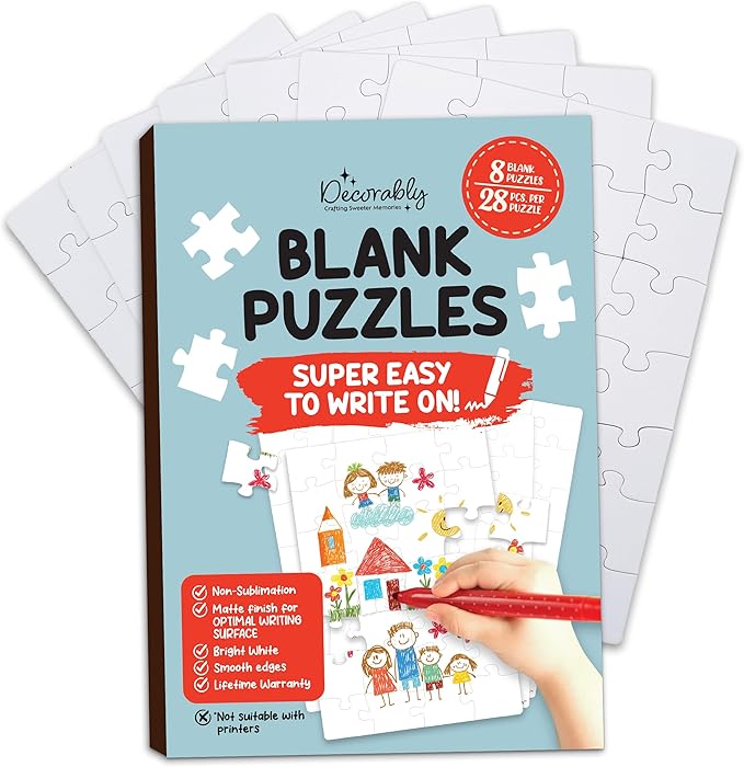 Customizable Blank Puzzles