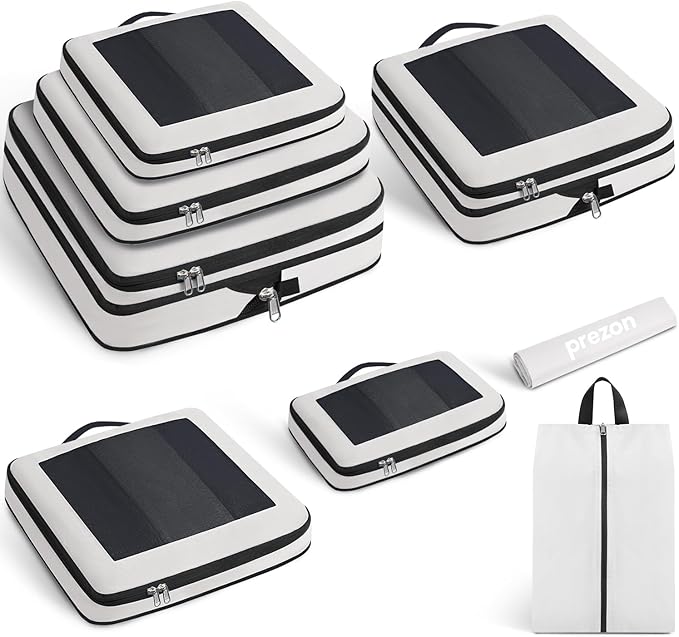 Prezon Compression Packing Cubes for Travel