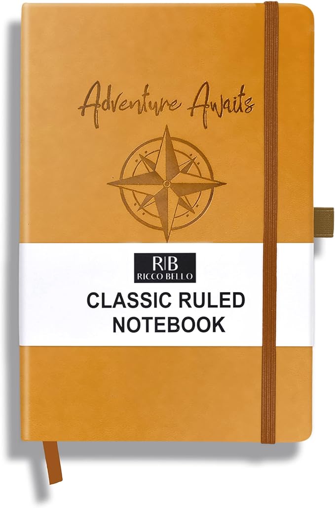 RICCO BELLO Classic College Ruled Notebook