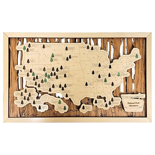 Personalized National Parks Map