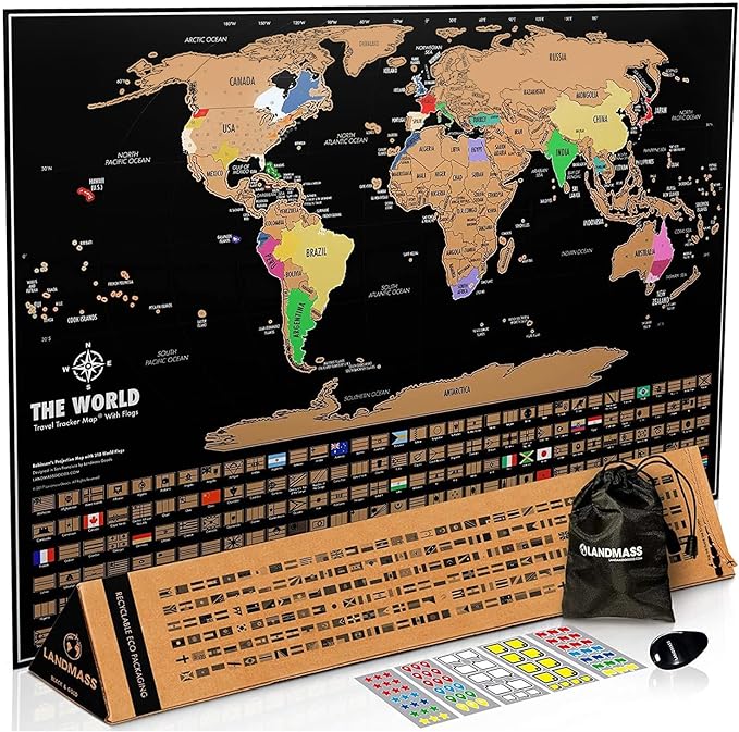 Scratch-Off Map of the World