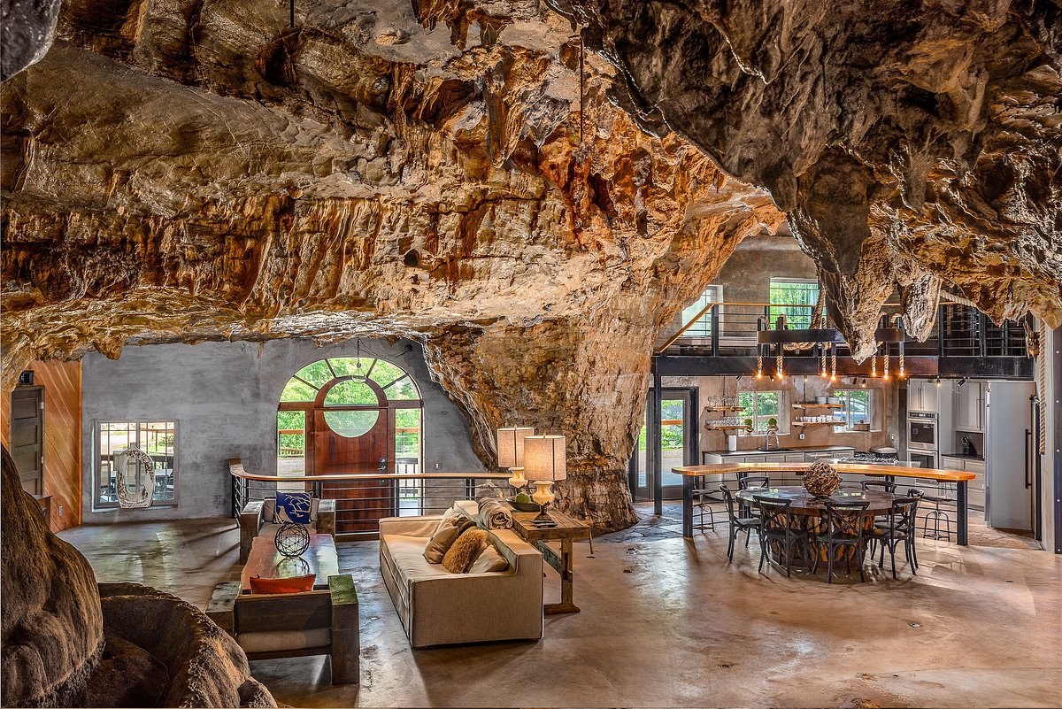 Cave home in Arkansas